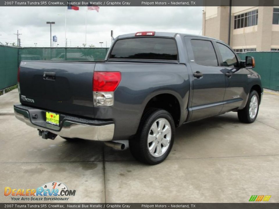 2007 Toyota Tundra SR5 CrewMax Nautical Blue Metallic / Graphite Gray Photo #3