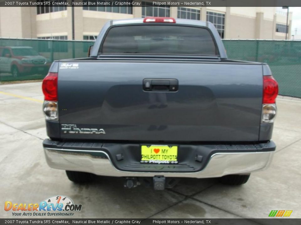 2007 Toyota Tundra SR5 CrewMax Nautical Blue Metallic / Graphite Gray Photo #4