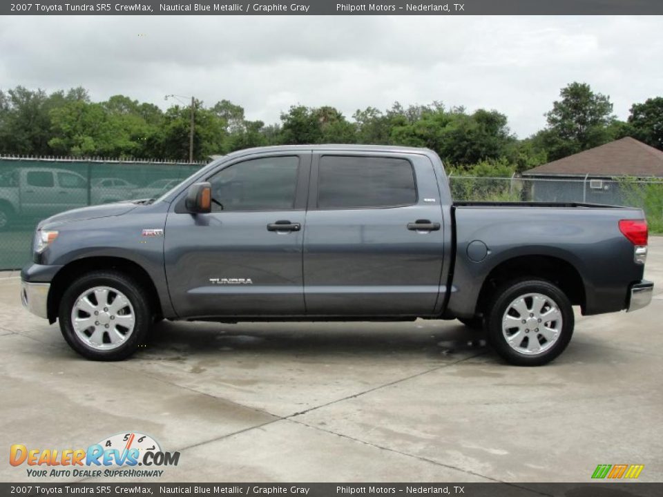 2007 Toyota Tundra SR5 CrewMax Nautical Blue Metallic / Graphite Gray Photo #6
