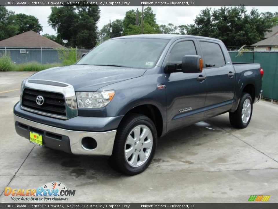 2007 Toyota Tundra SR5 CrewMax Nautical Blue Metallic / Graphite Gray Photo #7