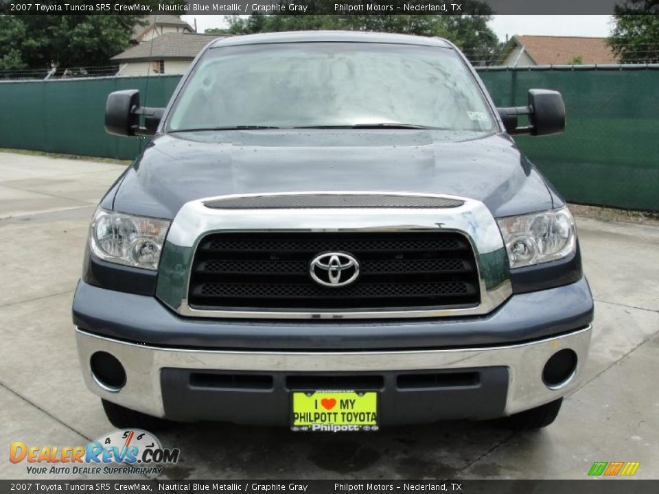 2007 Toyota Tundra SR5 CrewMax Nautical Blue Metallic / Graphite Gray Photo #8