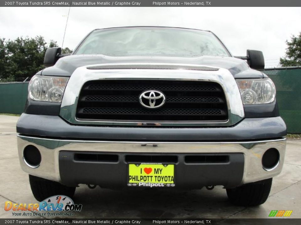 2007 Toyota Tundra SR5 CrewMax Nautical Blue Metallic / Graphite Gray Photo #9