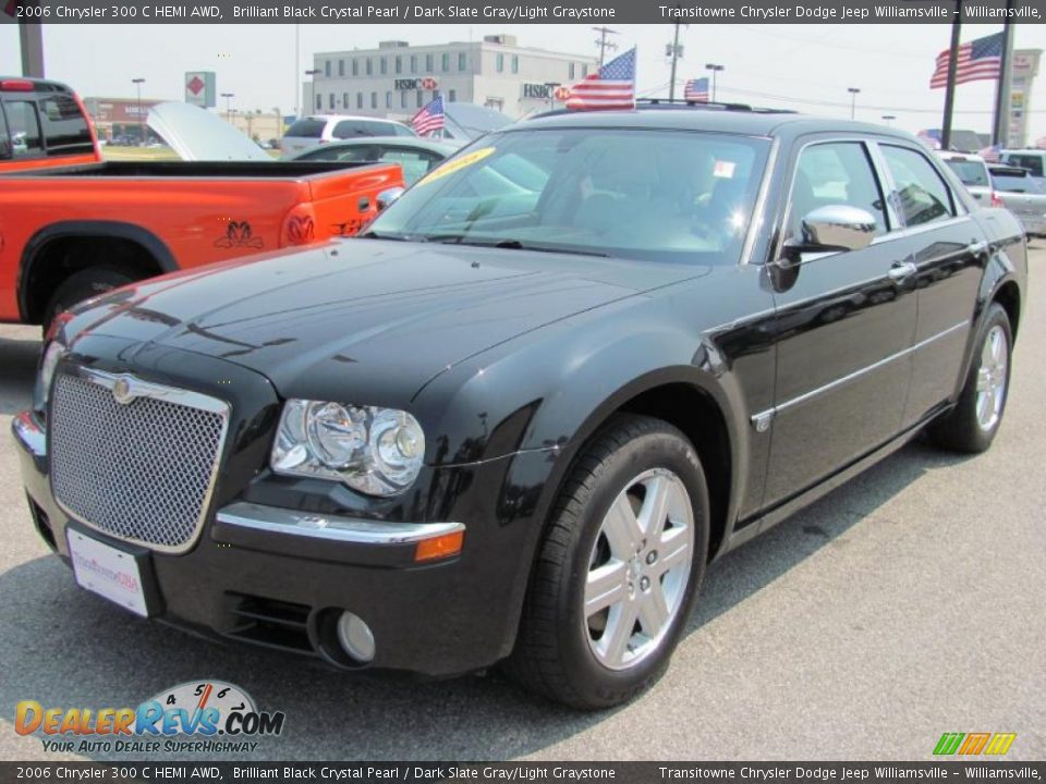 2006 Chrysler 300 C HEMI AWD Brilliant Black Crystal Pearl / Dark Slate Gray/Light Graystone Photo #1