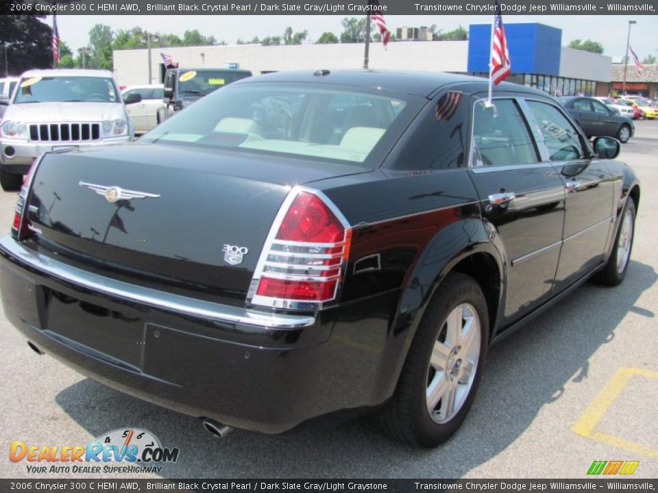 2006 Chrysler 300 C HEMI AWD Brilliant Black Crystal Pearl / Dark Slate Gray/Light Graystone Photo #2