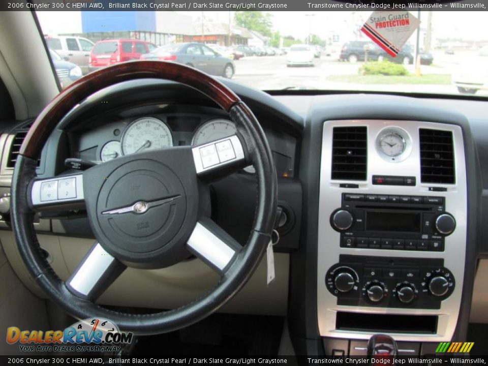 2006 Chrysler 300 C HEMI AWD Brilliant Black Crystal Pearl / Dark Slate Gray/Light Graystone Photo #4