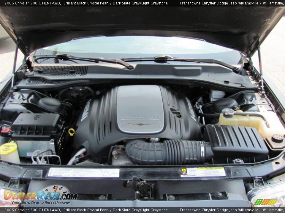 2006 Chrysler 300 C HEMI AWD Brilliant Black Crystal Pearl / Dark Slate Gray/Light Graystone Photo #10