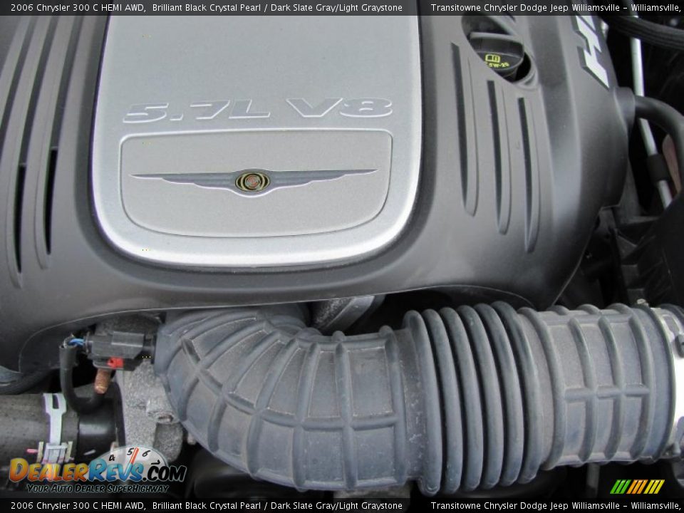 2006 Chrysler 300 C HEMI AWD Brilliant Black Crystal Pearl / Dark Slate Gray/Light Graystone Photo #11