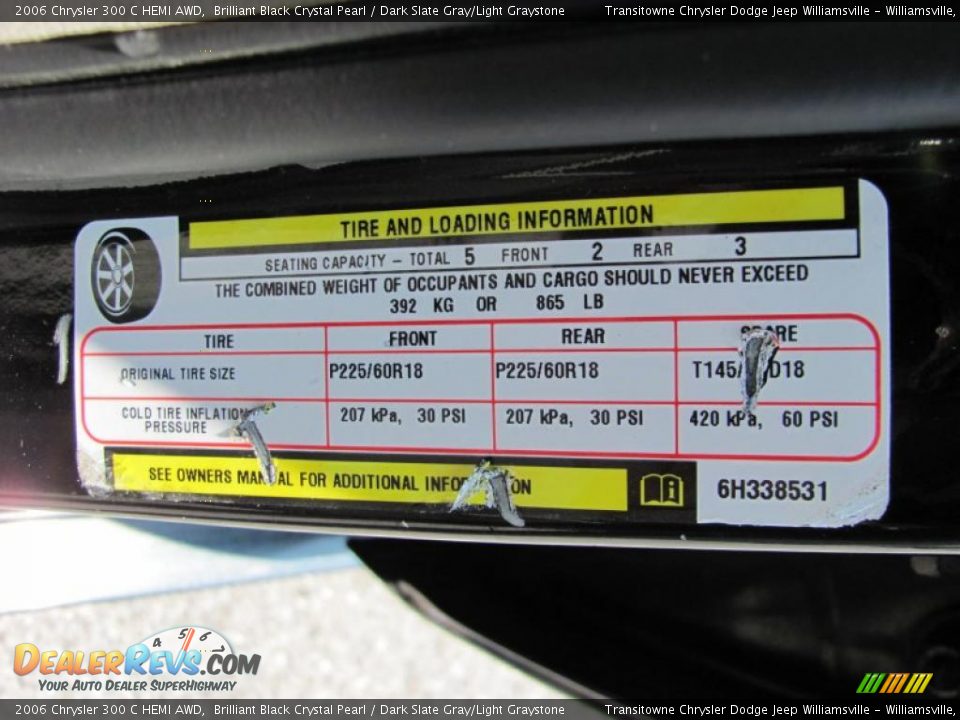 2006 Chrysler 300 C HEMI AWD Brilliant Black Crystal Pearl / Dark Slate Gray/Light Graystone Photo #23