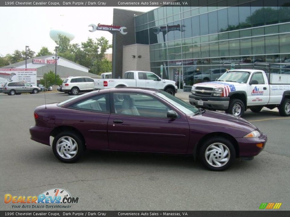 1996 Chevrolet Cavalier Coupe Dark Purple / Dark Gray Photo #1