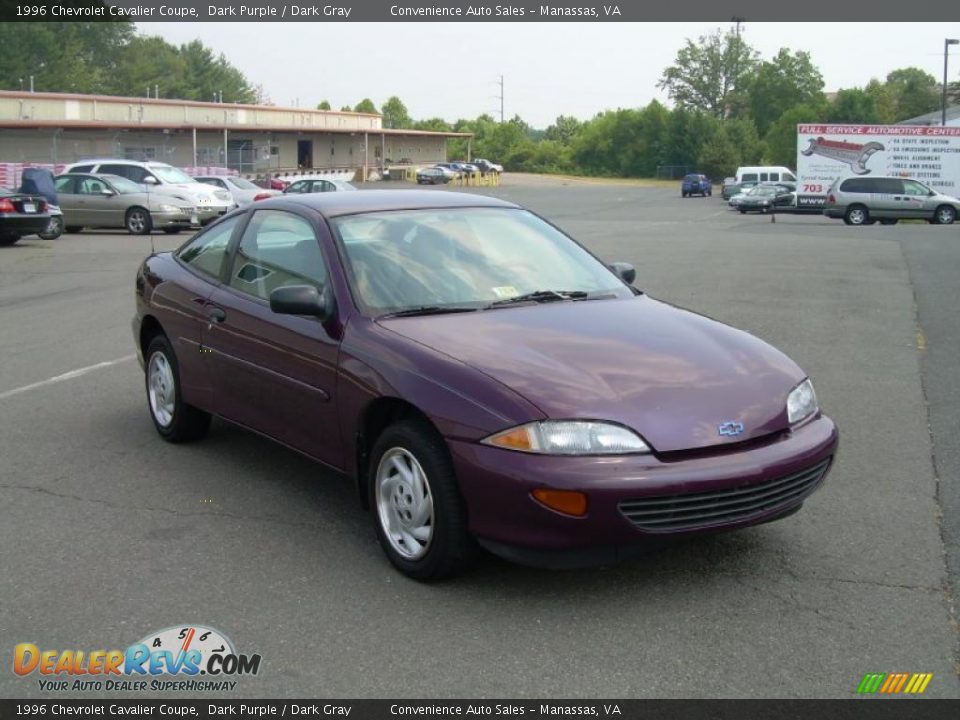 1996 Chevrolet Cavalier Coupe Dark Purple / Dark Gray Photo #2
