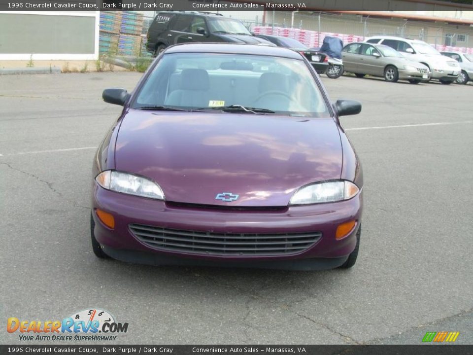 1996 Chevrolet Cavalier Coupe Dark Purple / Dark Gray Photo #3