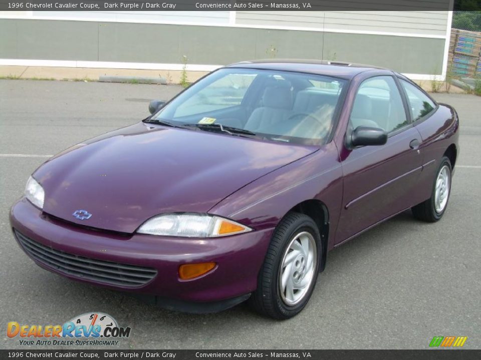 1996 Chevrolet Cavalier Coupe Dark Purple / Dark Gray Photo #4