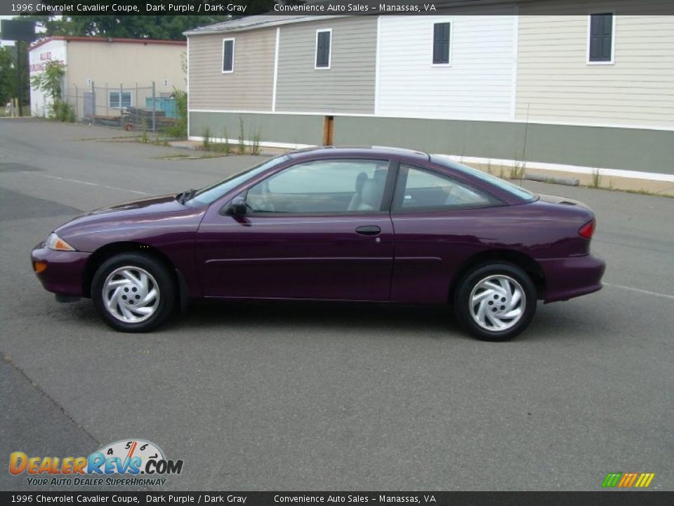 1996 Chevrolet Cavalier Coupe Dark Purple / Dark Gray Photo #5