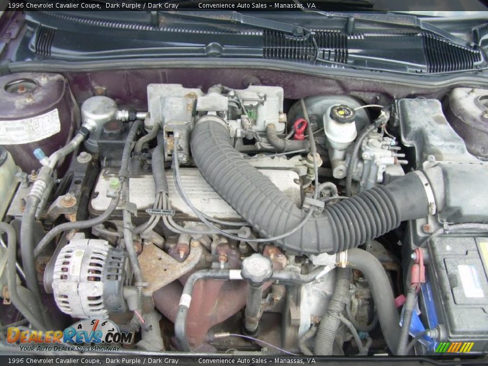 1996 Chevrolet Cavalier Coupe Dark Purple / Dark Gray Photo #9