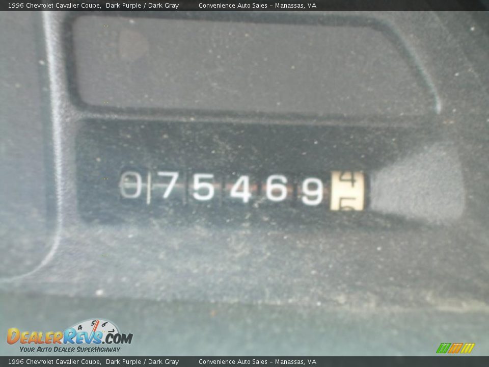 1996 Chevrolet Cavalier Coupe Dark Purple / Dark Gray Photo #11