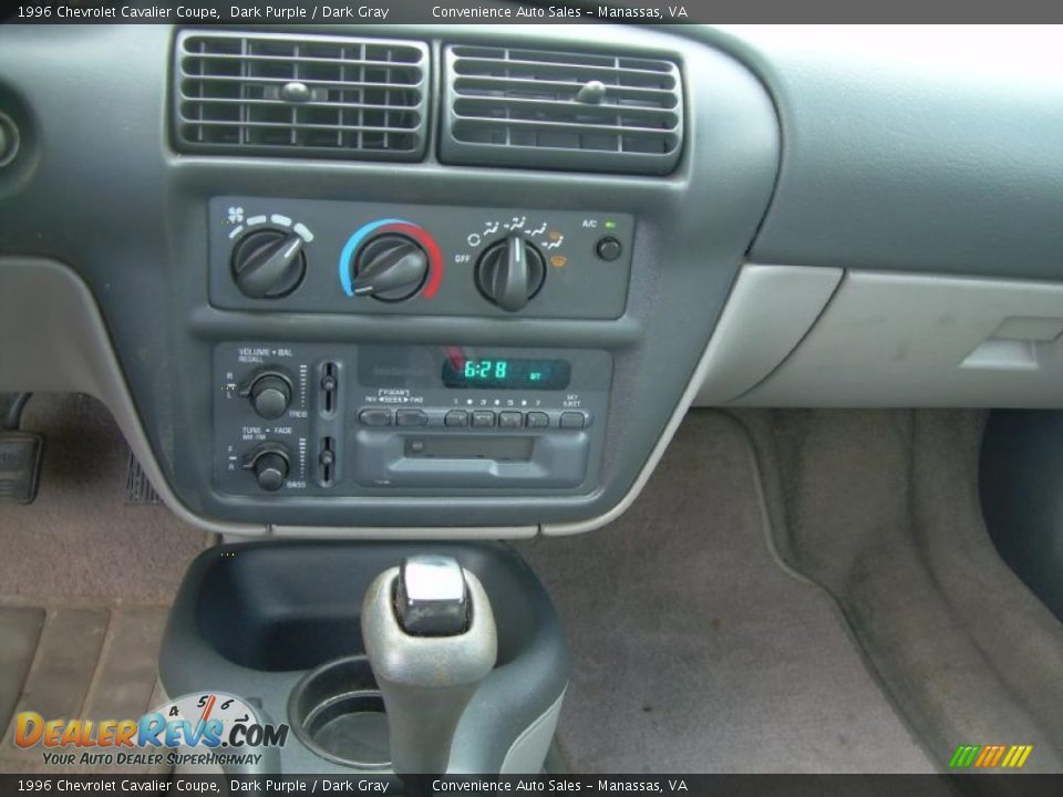 1996 Chevrolet Cavalier Coupe Dark Purple / Dark Gray Photo #12