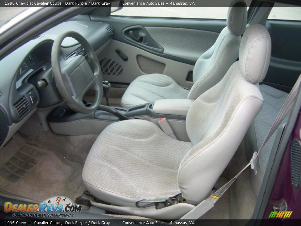 1996 Chevrolet Cavalier Coupe Dark Purple / Dark Gray Photo #13