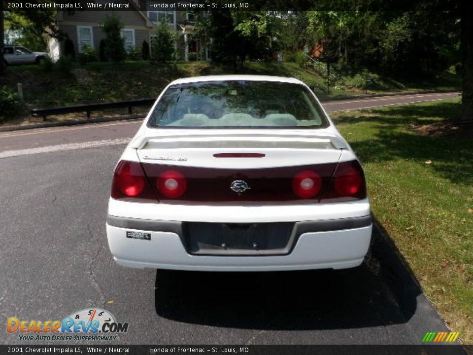 2001 Chevrolet Impala LS White / Neutral Photo #3