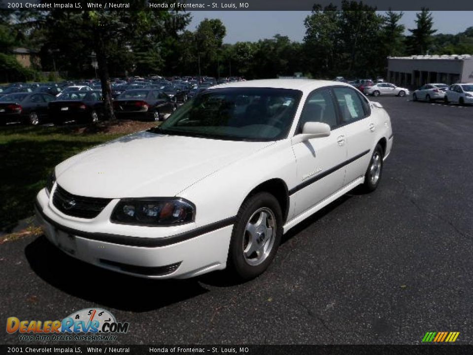 2001 Chevrolet Impala LS White / Neutral Photo #8