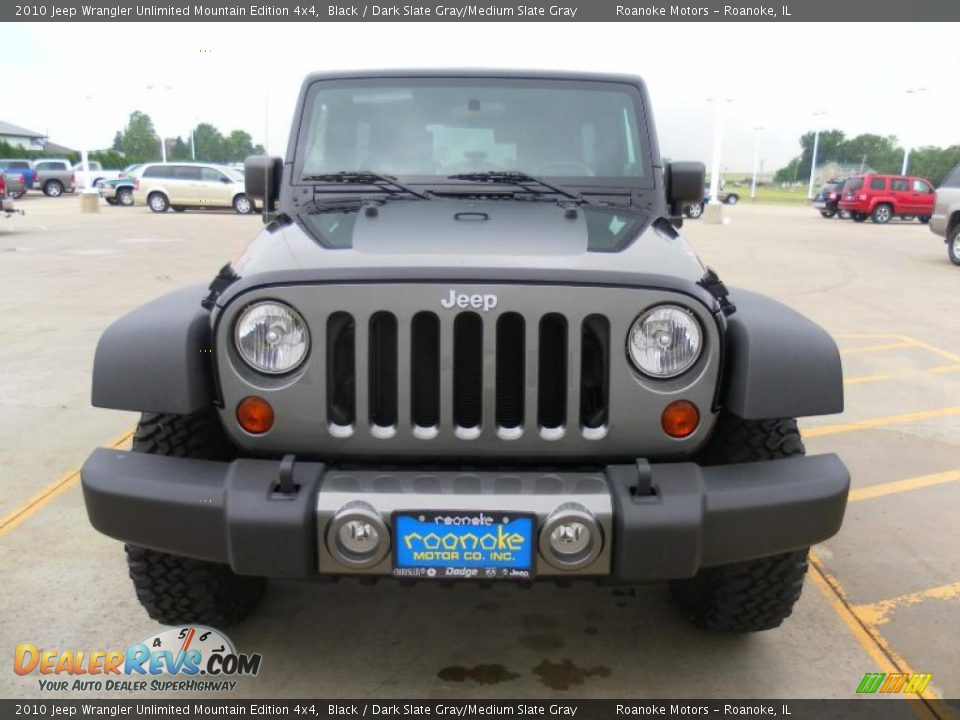 2010 Jeep Wrangler Unlimited Mountain Edition 4x4 Black / Dark Slate Gray/Medium Slate Gray Photo #2