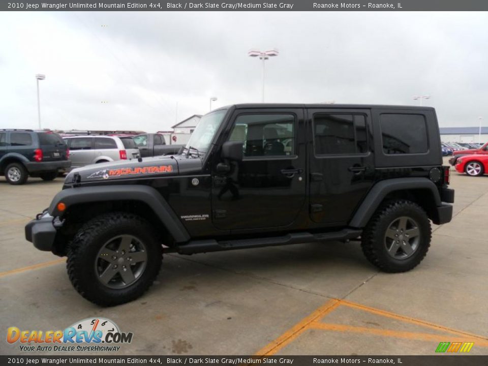 2010 Jeep Wrangler Unlimited Mountain Edition 4x4 Black / Dark Slate Gray/Medium Slate Gray Photo #5