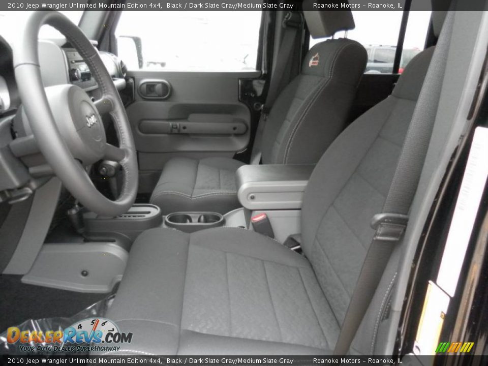 2010 Jeep Wrangler Unlimited Mountain Edition 4x4 Black / Dark Slate Gray/Medium Slate Gray Photo #7