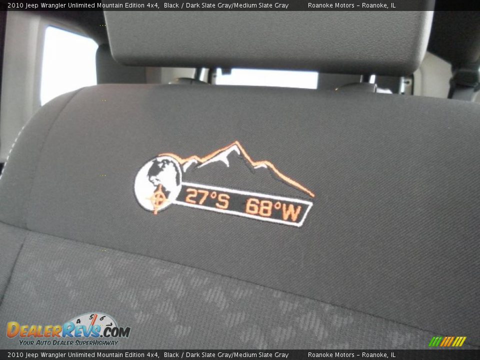 2010 Jeep Wrangler Unlimited Mountain Edition 4x4 Black / Dark Slate Gray/Medium Slate Gray Photo #8