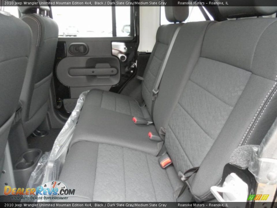 2010 Jeep Wrangler Unlimited Mountain Edition 4x4 Black / Dark Slate Gray/Medium Slate Gray Photo #9