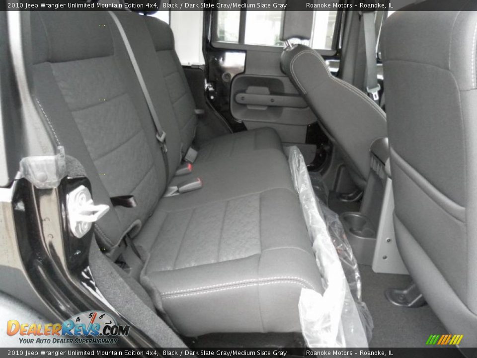 2010 Jeep Wrangler Unlimited Mountain Edition 4x4 Black / Dark Slate Gray/Medium Slate Gray Photo #11