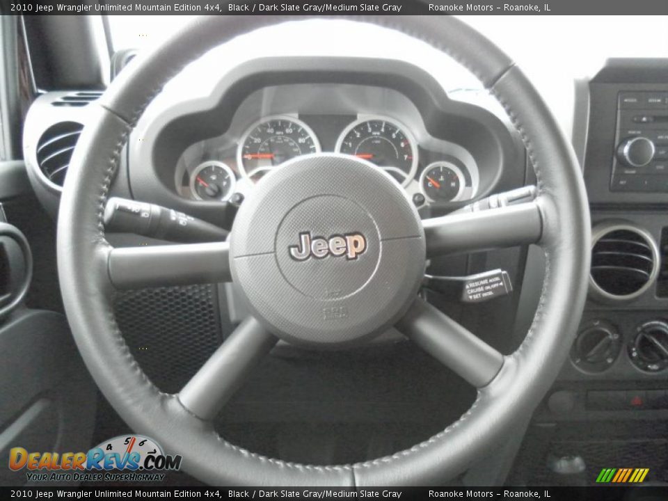 2010 Jeep Wrangler Unlimited Mountain Edition 4x4 Black / Dark Slate Gray/Medium Slate Gray Photo #12