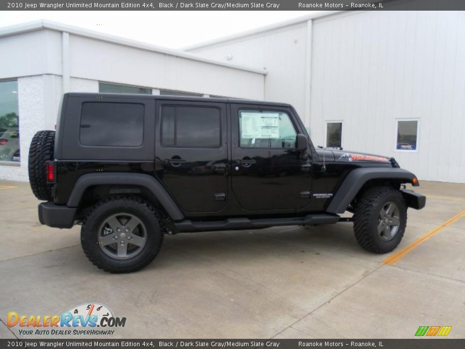 2010 Jeep Wrangler Unlimited Mountain Edition 4x4 Black / Dark Slate Gray/Medium Slate Gray Photo #24