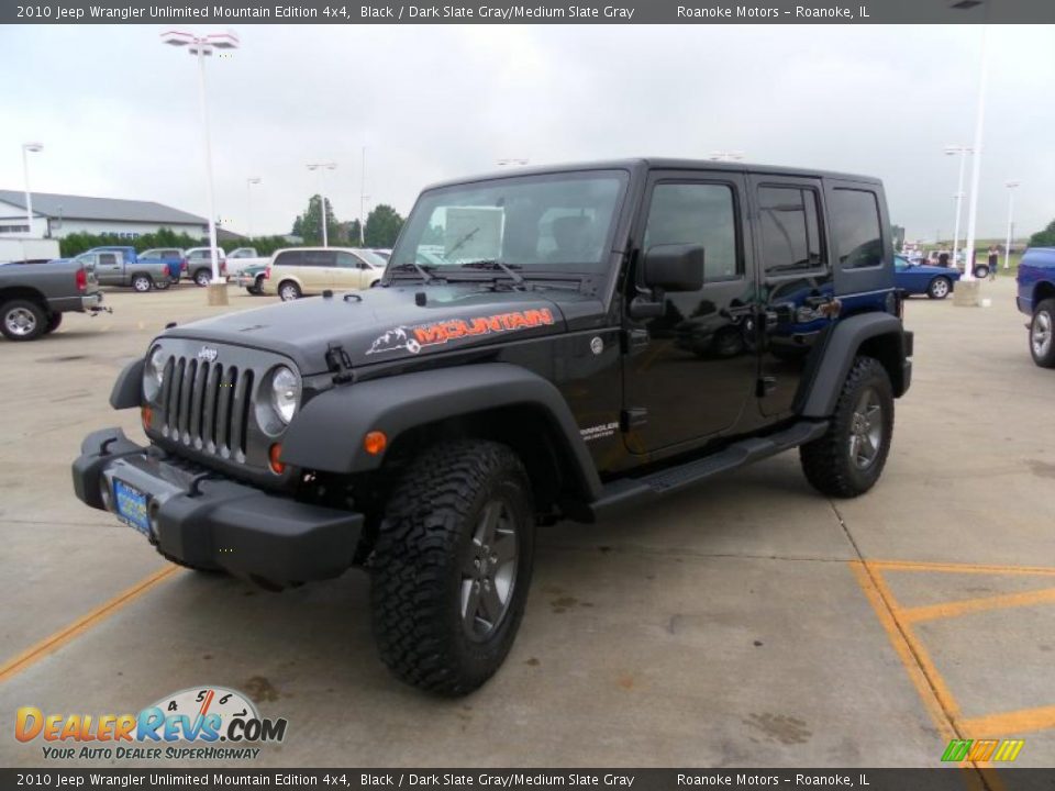 2010 Jeep Wrangler Unlimited Mountain Edition 4x4 Black / Dark Slate Gray/Medium Slate Gray Photo #25