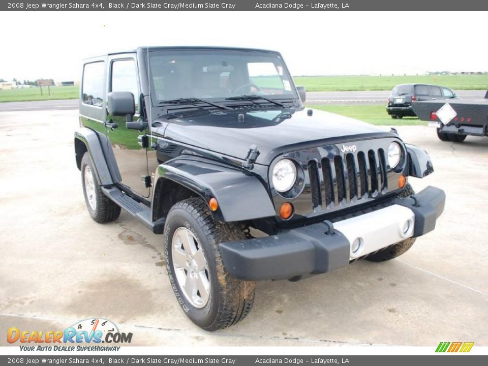 2008 Jeep Wrangler Sahara 4x4 Black / Dark Slate Gray/Medium Slate Gray Photo #7