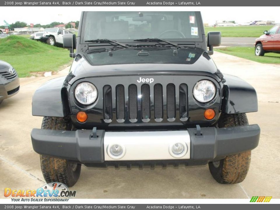2008 Jeep Wrangler Sahara 4x4 Black / Dark Slate Gray/Medium Slate Gray Photo #8