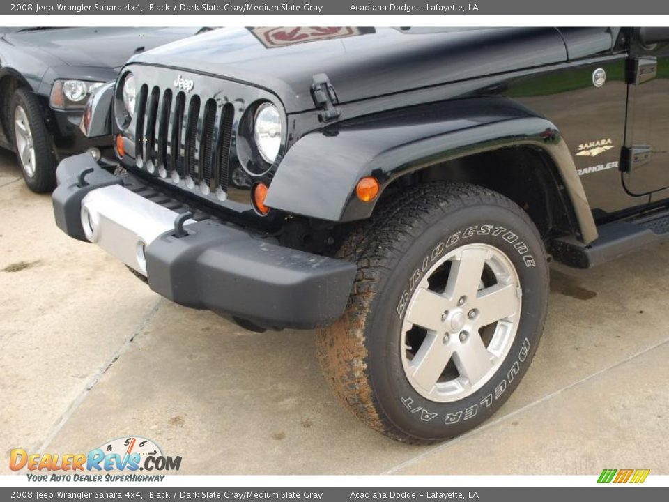 2008 Jeep Wrangler Sahara 4x4 Black / Dark Slate Gray/Medium Slate Gray Photo #10