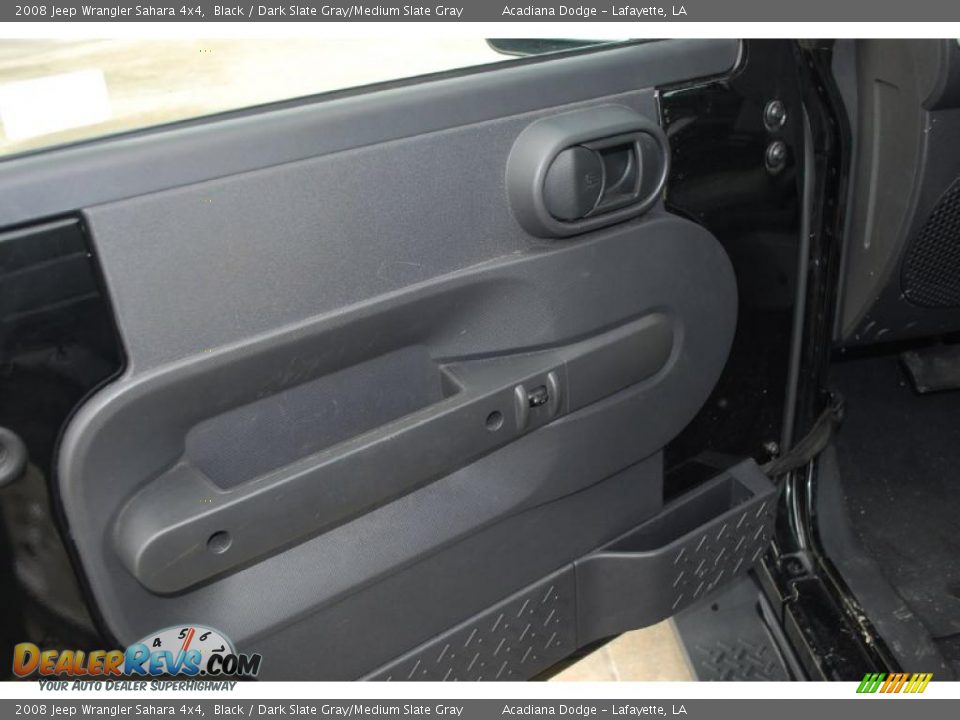 2008 Jeep Wrangler Sahara 4x4 Black / Dark Slate Gray/Medium Slate Gray Photo #14