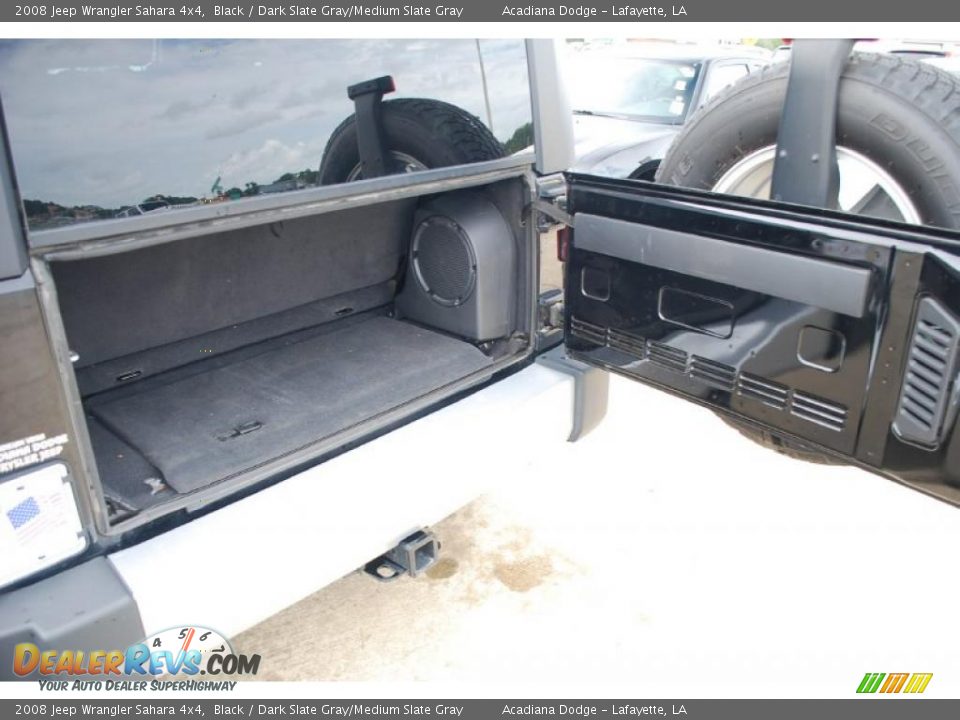2008 Jeep Wrangler Sahara 4x4 Black / Dark Slate Gray/Medium Slate Gray Photo #16