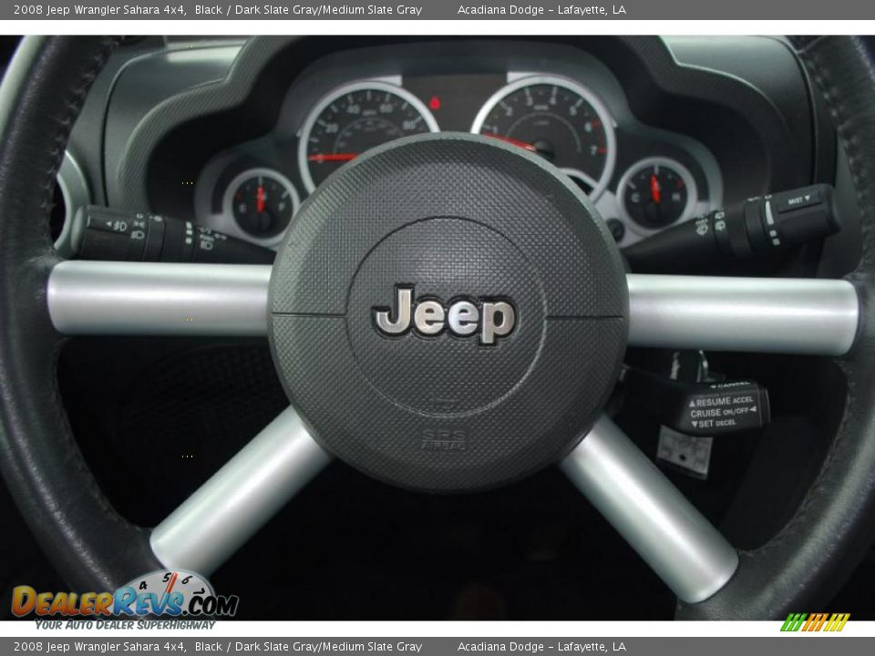 2008 Jeep Wrangler Sahara 4x4 Black / Dark Slate Gray/Medium Slate Gray Photo #24
