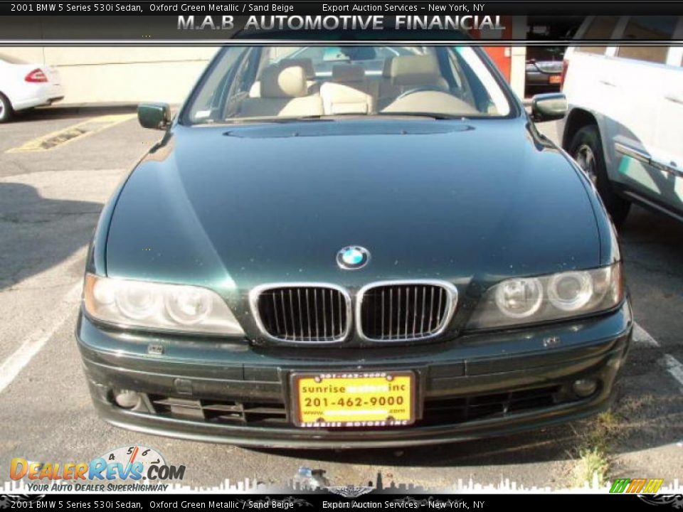 2001 BMW 5 Series 530i Sedan Oxford Green Metallic / Sand Beige Photo #1