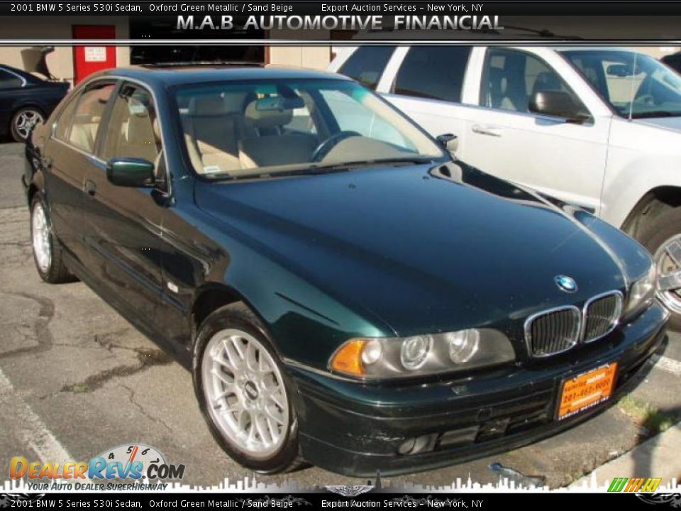 2001 BMW 5 Series 530i Sedan Oxford Green Metallic / Sand Beige Photo #2