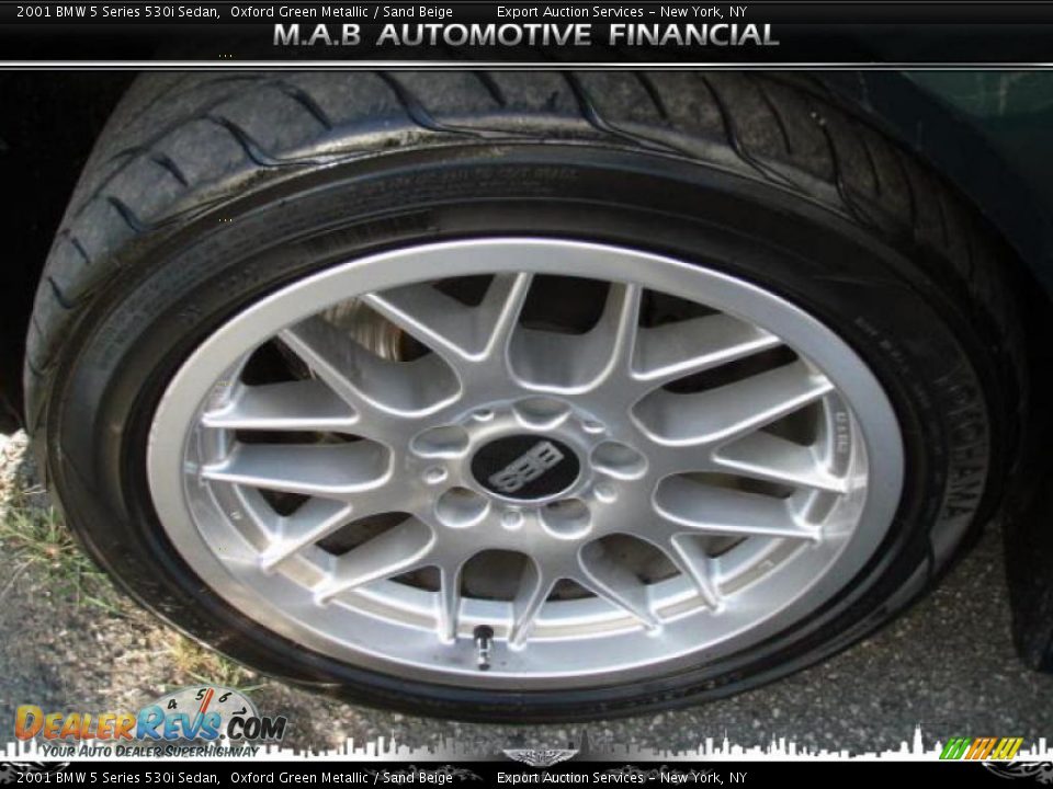 2001 BMW 5 Series 530i Sedan Oxford Green Metallic / Sand Beige Photo #6