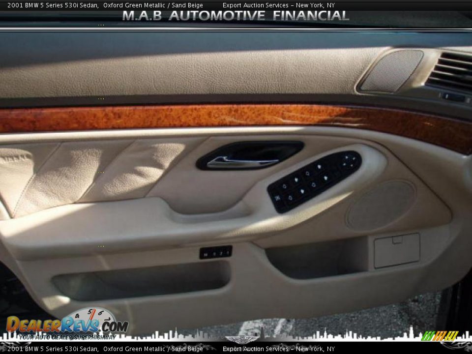 2001 BMW 5 Series 530i Sedan Oxford Green Metallic / Sand Beige Photo #8