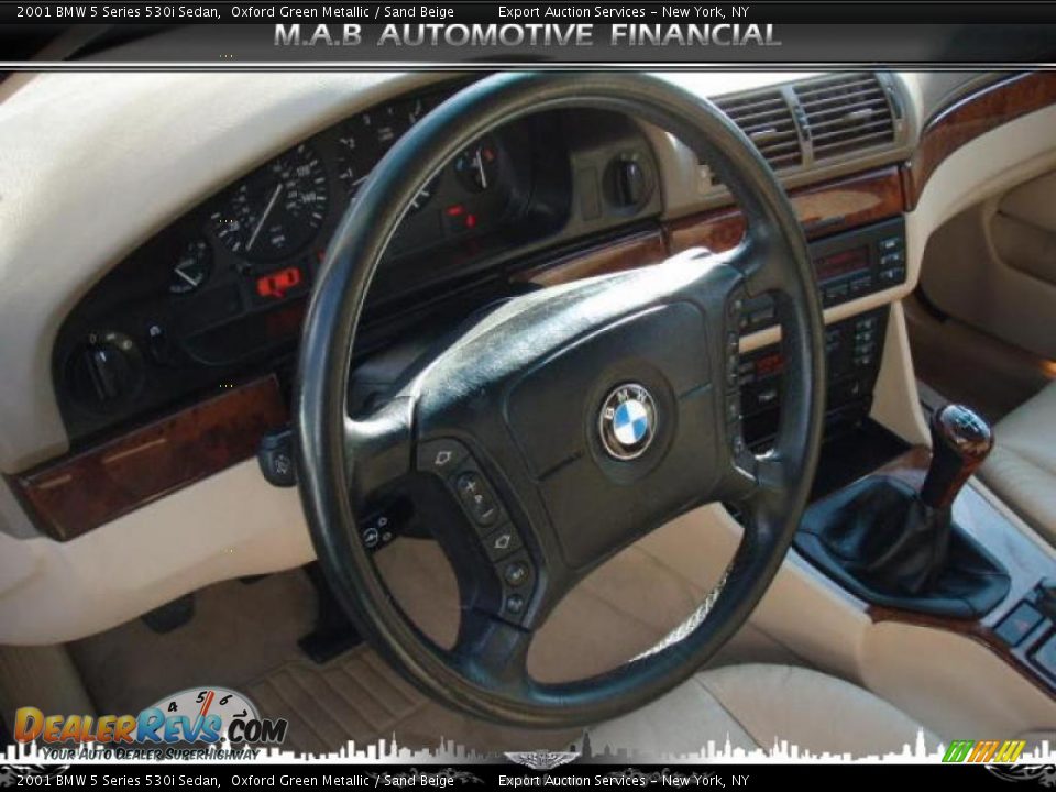 2001 BMW 5 Series 530i Sedan Oxford Green Metallic / Sand Beige Photo #9