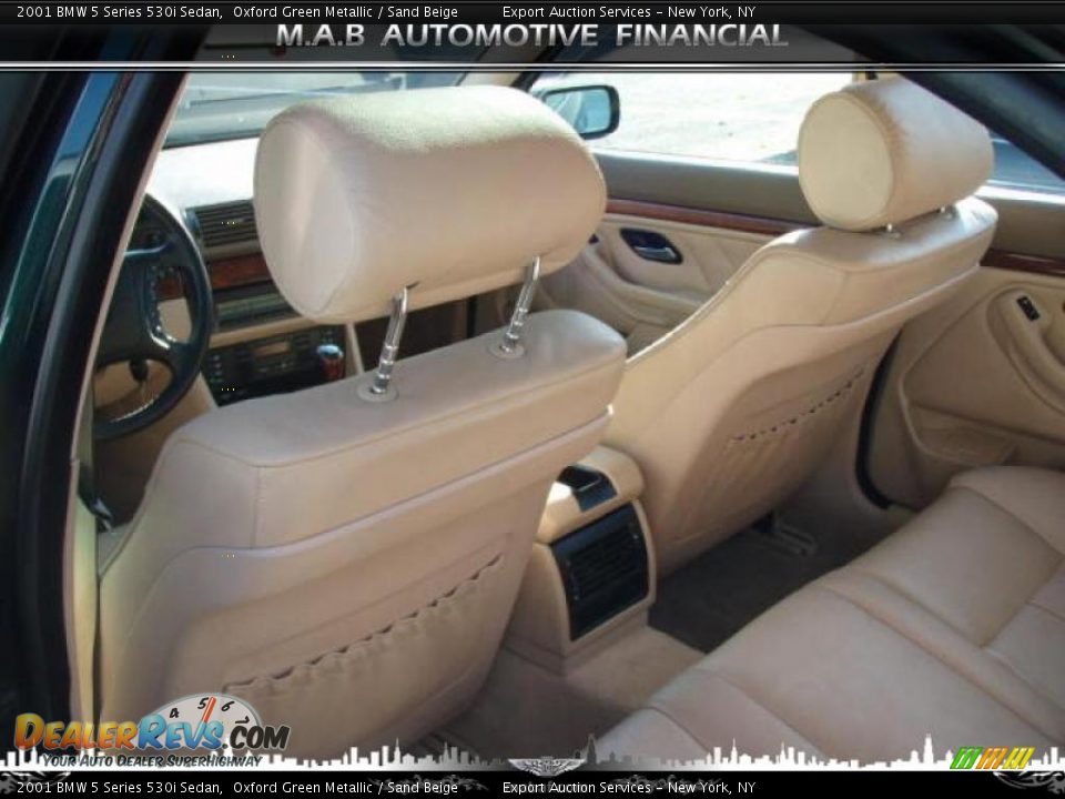 2001 BMW 5 Series 530i Sedan Oxford Green Metallic / Sand Beige Photo #11