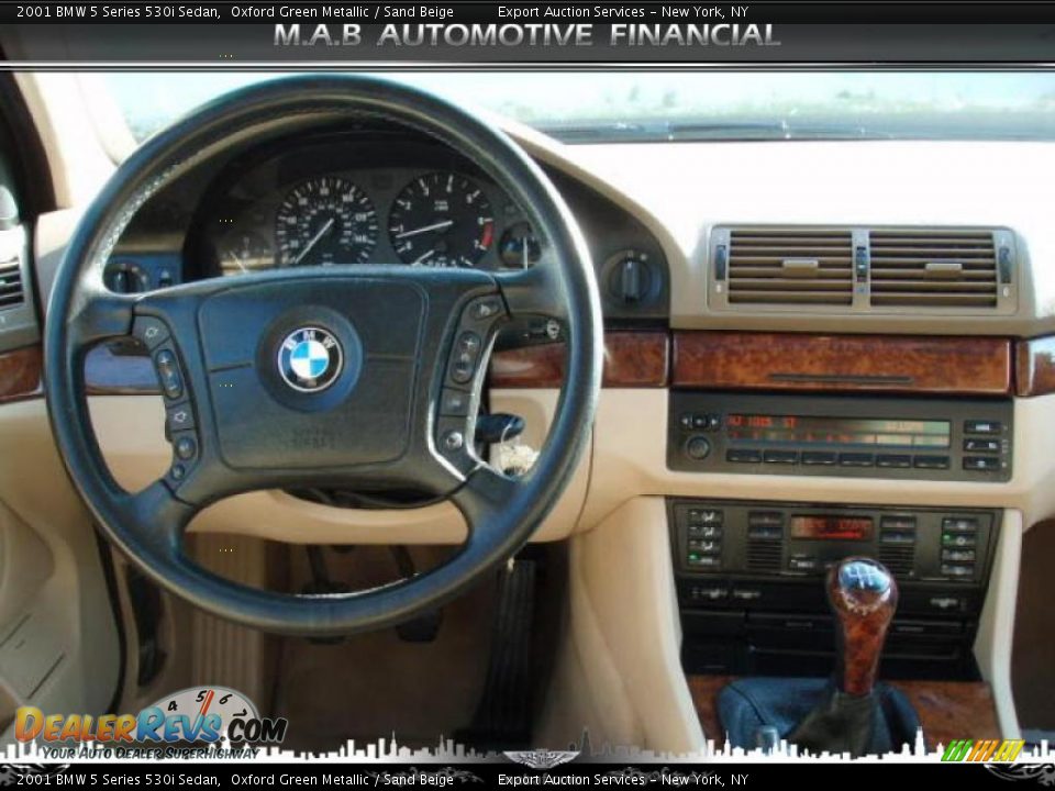 2001 BMW 5 Series 530i Sedan Oxford Green Metallic / Sand Beige Photo #14