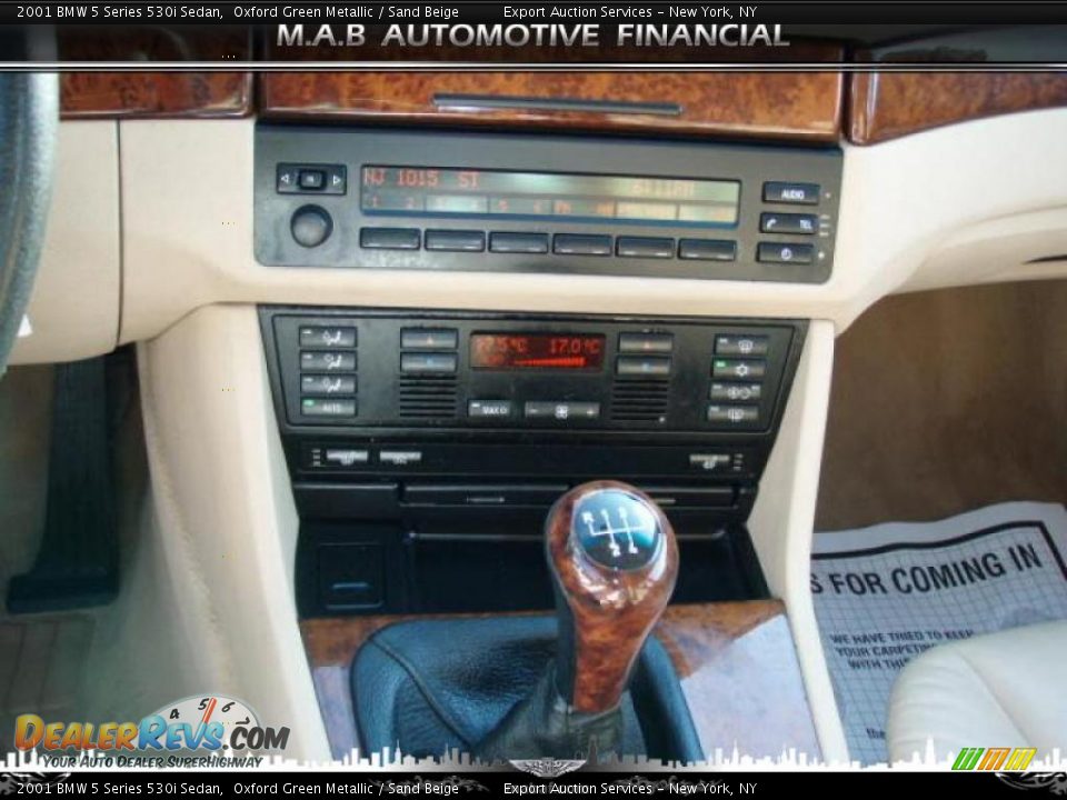 2001 BMW 5 Series 530i Sedan Oxford Green Metallic / Sand Beige Photo #16