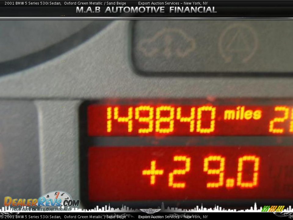 2001 BMW 5 Series 530i Sedan Oxford Green Metallic / Sand Beige Photo #20