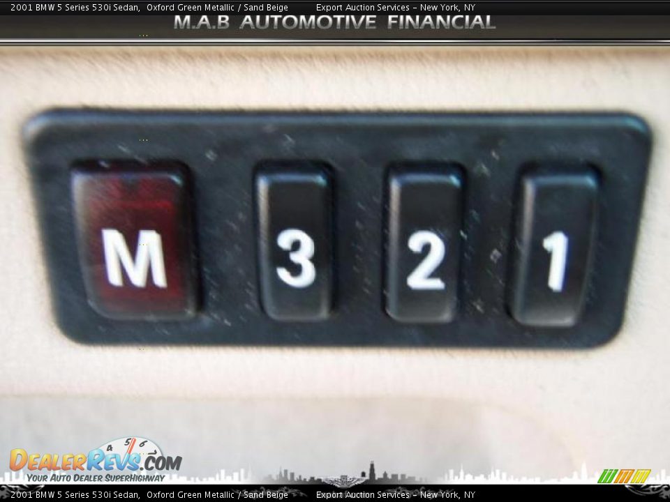 2001 BMW 5 Series 530i Sedan Oxford Green Metallic / Sand Beige Photo #21