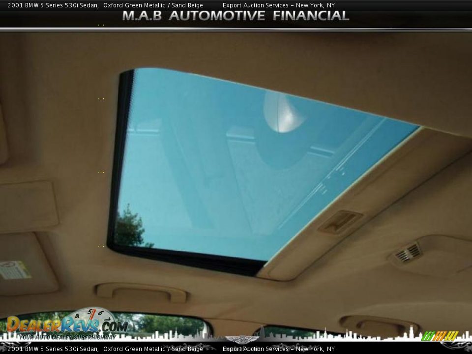 2001 BMW 5 Series 530i Sedan Oxford Green Metallic / Sand Beige Photo #22