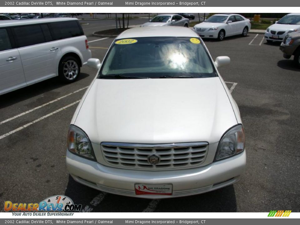 2002 Cadillac DeVille DTS White Diamond Pearl / Oatmeal Photo #2